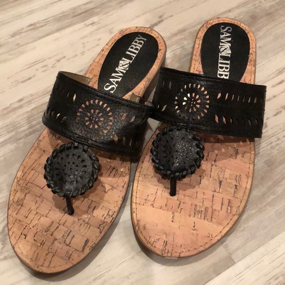Sam & Libby black sandals